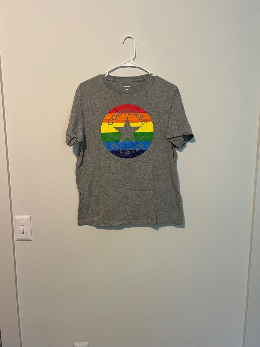 Converse Gray Crewneck Pride T-Shirt - Medium